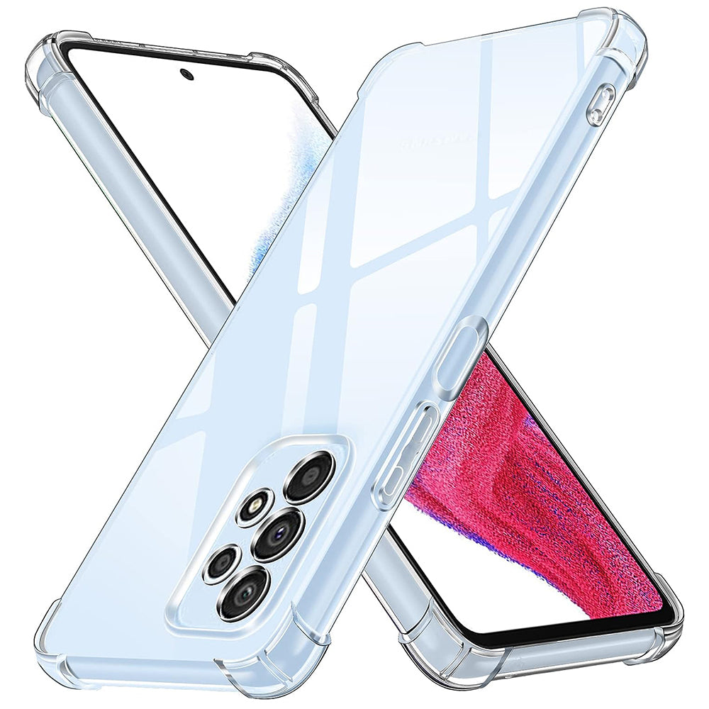 Funda para Samsung Galaxy A53 5G A536, Techsuit, Antigolpes Transparente, Transparente