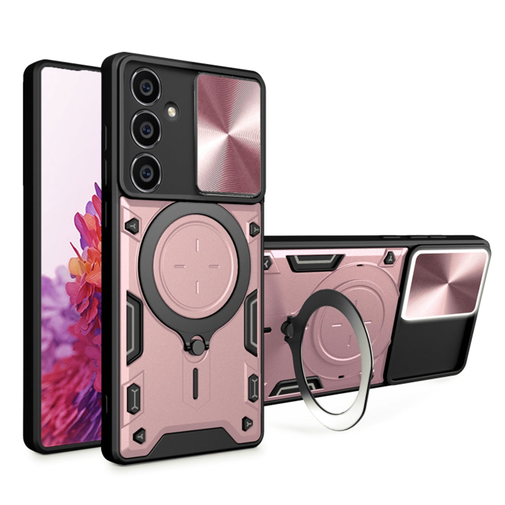 Funda para Samsung Galaxy A54 A546, Techsuit, CamGuard Pro, Rosa Dorado