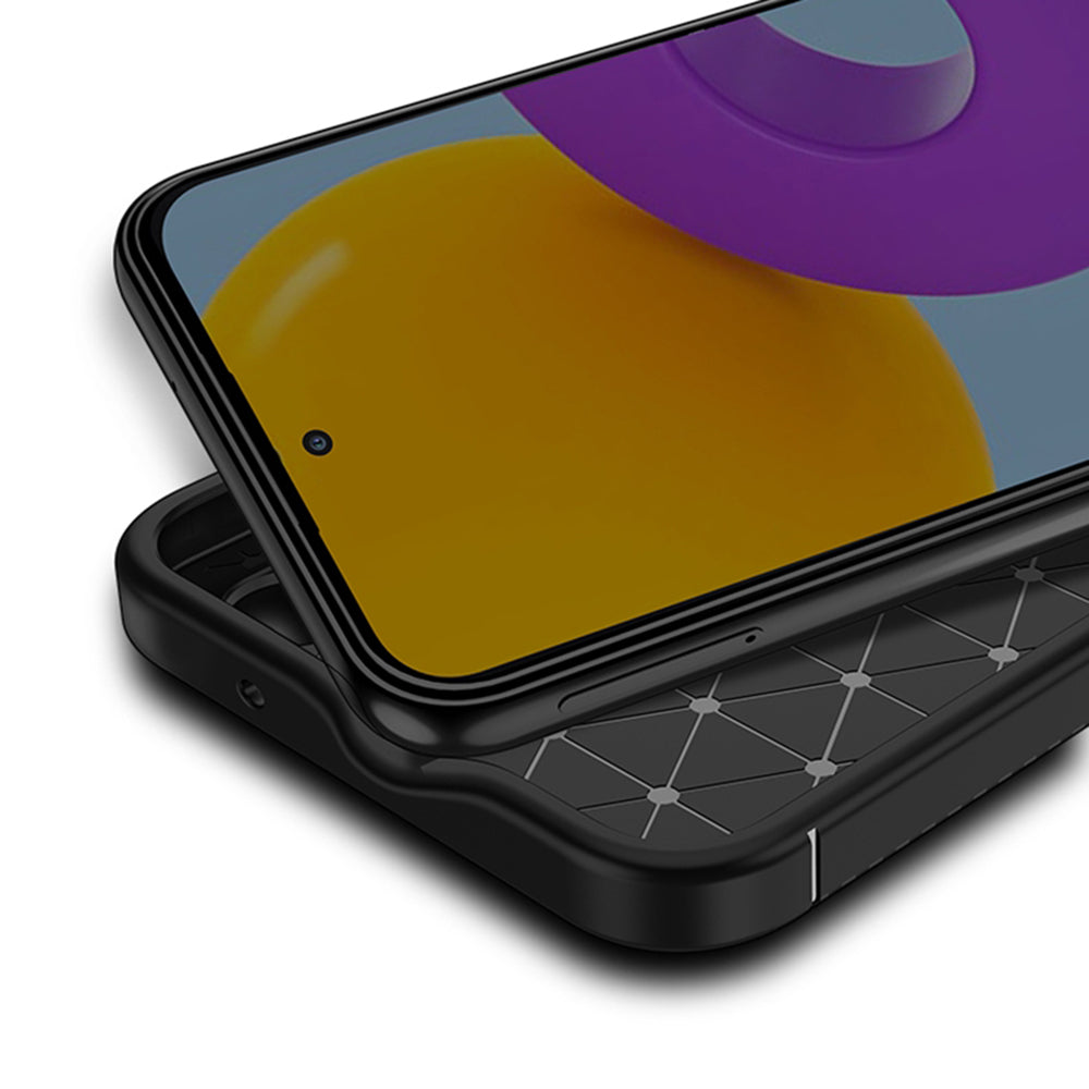 Funda para Samsung Galaxy A54 A546, Techsuit, Fibra de Carbon, Negra