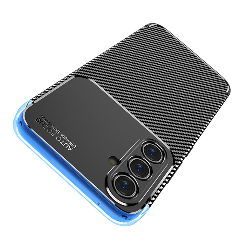 Funda para Samsung Galaxy A54 A546, Techsuit, Fibra de Carbon, Negra
