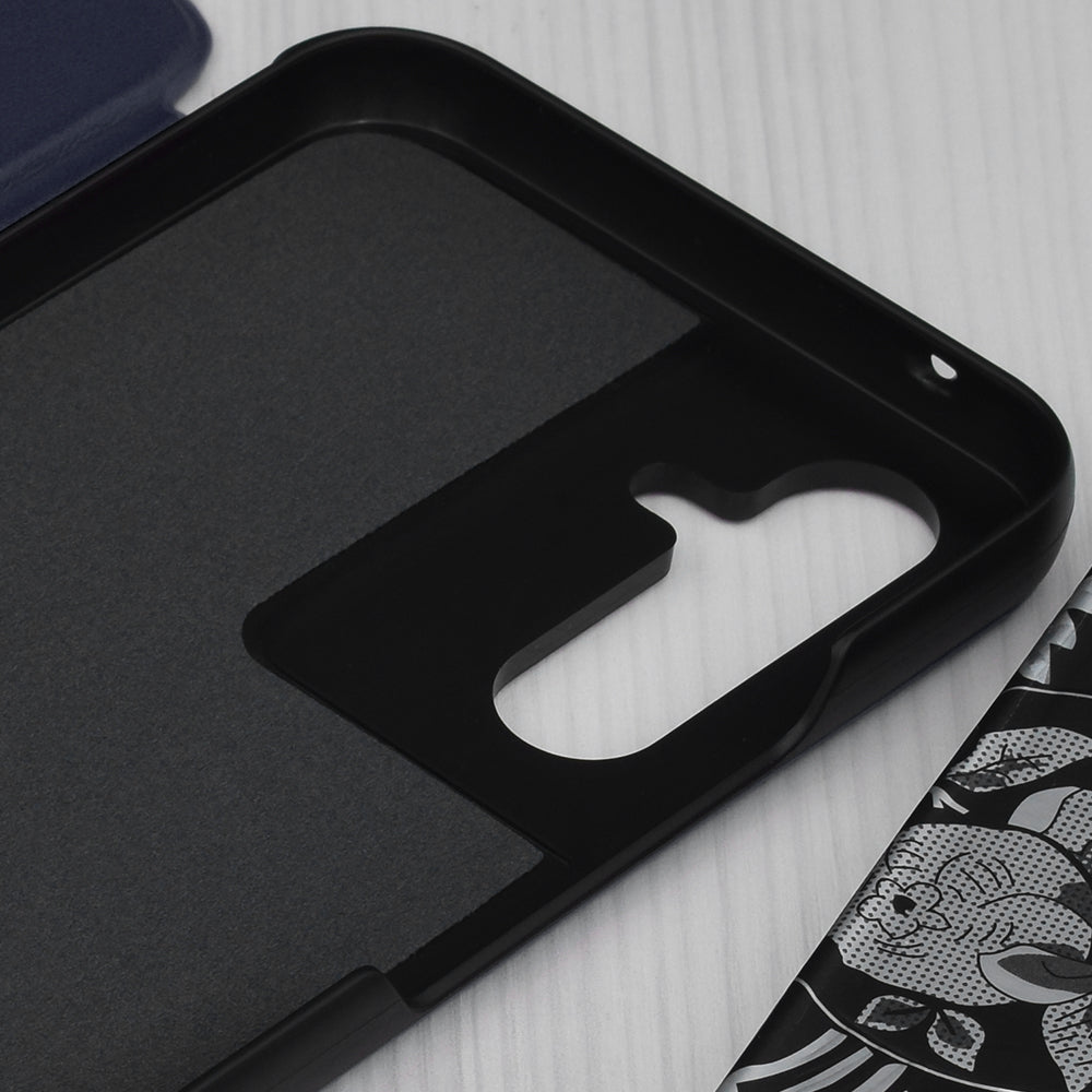 Funda para Samsung Galaxy A54 A546, Techsuit, eFold, Azul Oscuro