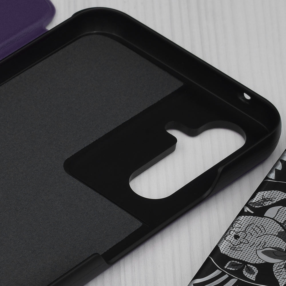 Funda para Samsung Galaxy A54 A546, Techsuit, eFold, Morado