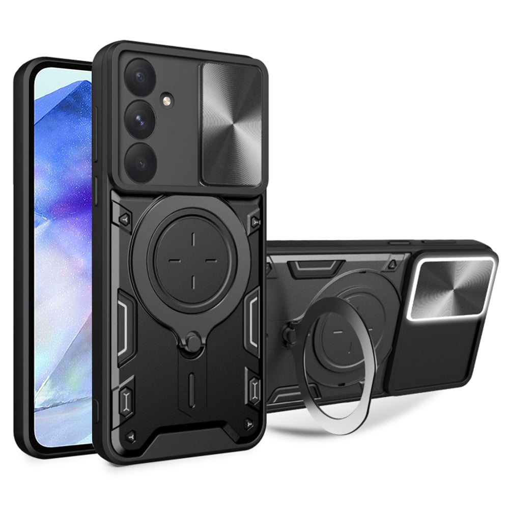 Funda para Samsung Galaxy A55 5G A556, Techsuit, CamGuard Pro, Negra