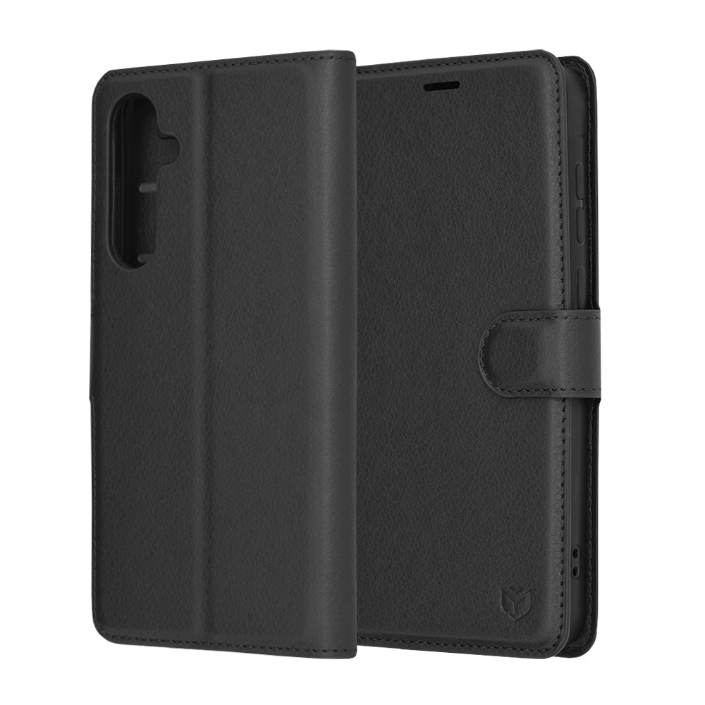 Funda para Samsung Galaxy A55 5G A556, Techsuit, Leather Folio, Negra