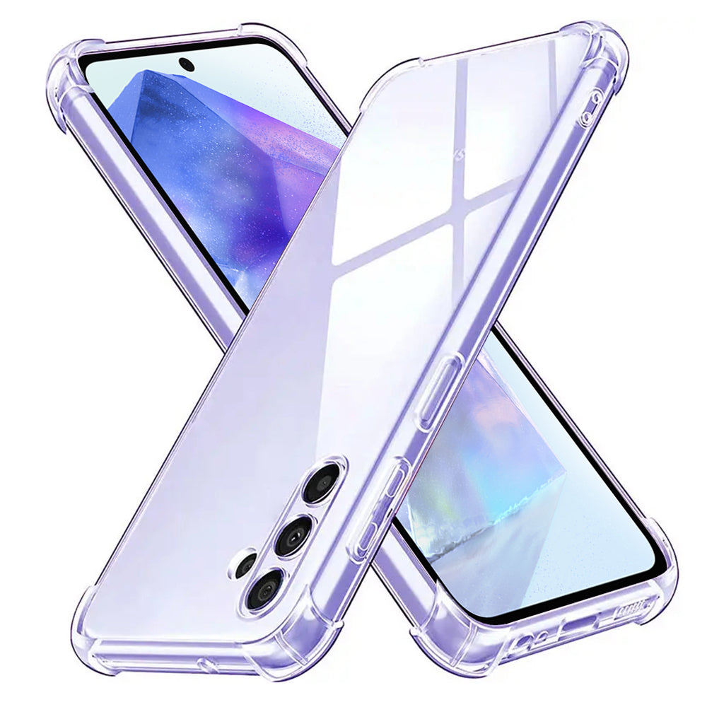 Funda para Samsung Galaxy A55 5G A556, Techsuit, Transparente a prueba de golpes