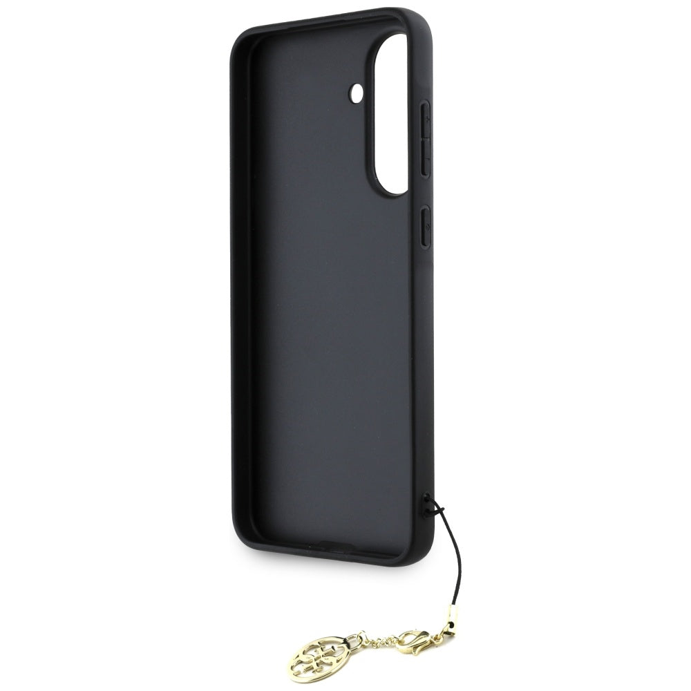 Funda para Samsung Galaxy A56 A566, Guess, 4G Charm, Negra