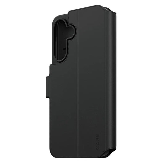 Funda para Samsung Galaxy A56 A566, PanzerGlass, con característica de soporte tipo cartera, Negra