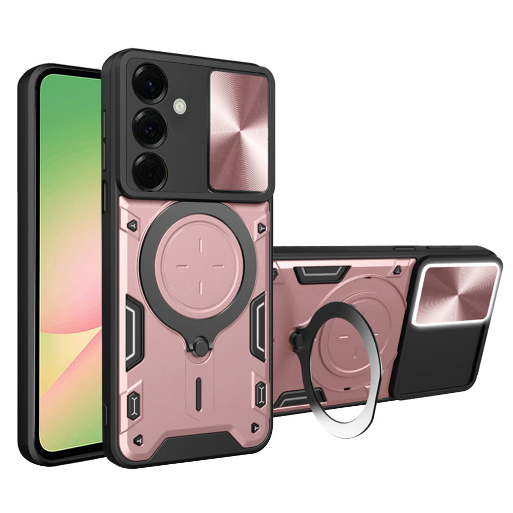Funda para Samsung Galaxy A56 A566, Techsuit, CamGuard Pro, Rosa Dorado