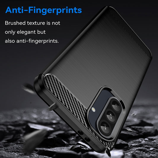 Funda para Samsung Galaxy A56 A566, Techsuit, Carbono, Negra