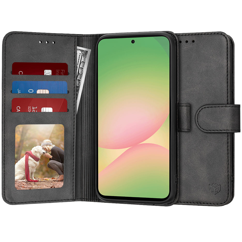 Funda para Samsung Galaxy A56 A566, Techsuit, Diary Book, Negra