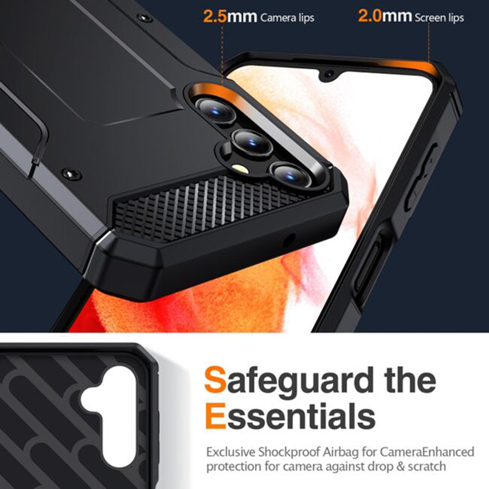 Funda para Samsung Galaxy A56 A566, Techsuit, Hybrid Armor, Negra