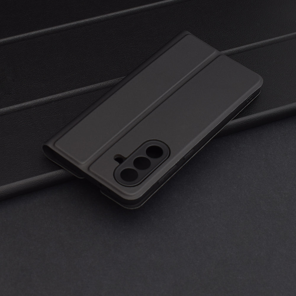 Funda para Samsung Galaxy A56 A566, Techsuit, Magskin Book, Negra