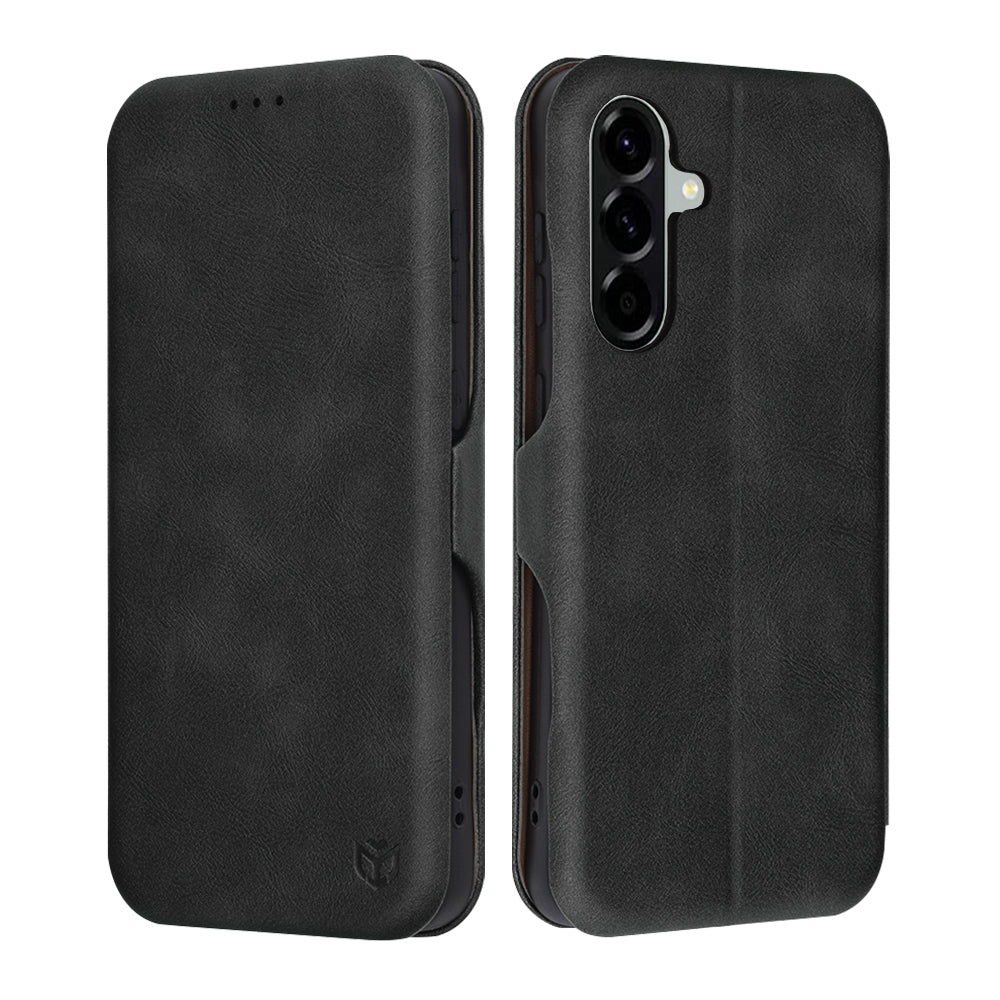 Funda para Samsung Galaxy A56 A566, Techsuit, Safe Wallet Plus, Negra