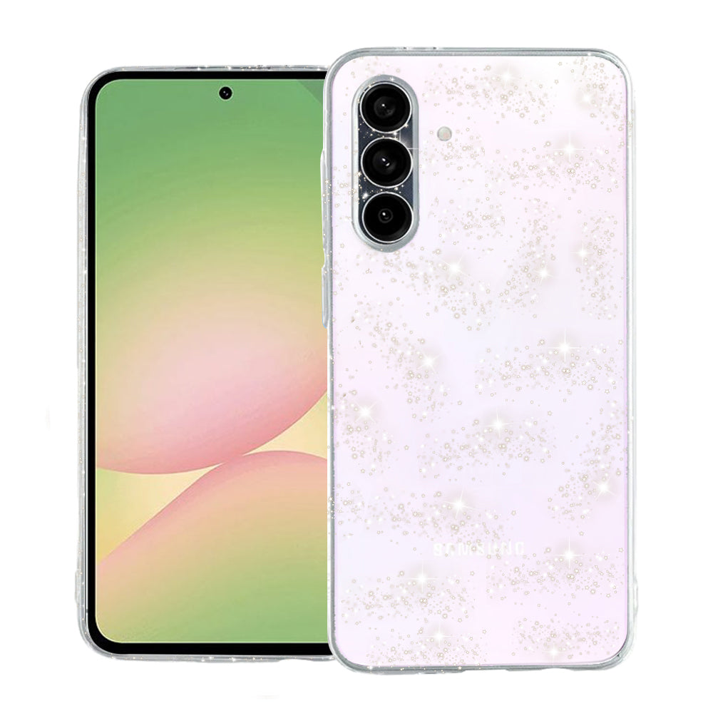 Funda para Samsung Galaxy A56 A566, Techsuit, SparkleSkin, Transparente