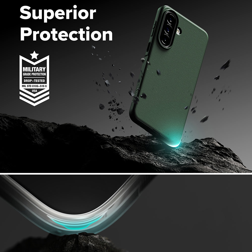 Funda para Samsung Galaxy A57 5G, Ringke, Onyx, Verde Oscuro