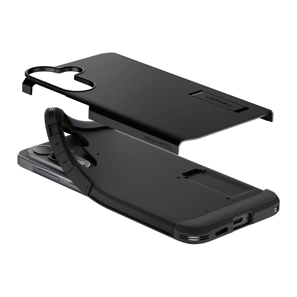 Funda para Samsung Galaxy A57 5G, Spigen, Tough Armor, Negra ACS11125