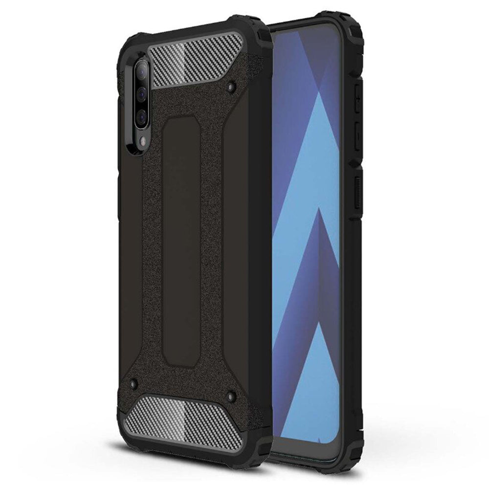 Funda para Samsung Galaxy A70s A707 / A70 A705, Techsuit, Hybrid Armor, Negra