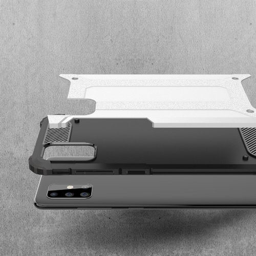 Funda para Samsung Galaxy A71 A715, Techsuit, Hybrid Armor, Negra