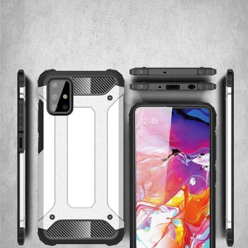 Funda para Samsung Galaxy A71 A715, Techsuit, Hybrid Armor, Negra