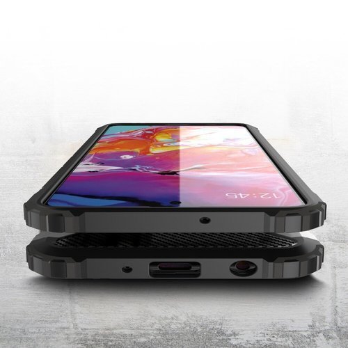 Funda para Samsung Galaxy A71 A715, Techsuit, Hybrid Armor, Negra