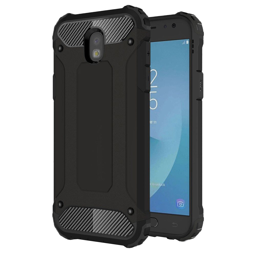 Funda para Samsung Galaxy J5 (2017) J530, Techsuit, Hybrid Armor, Negra