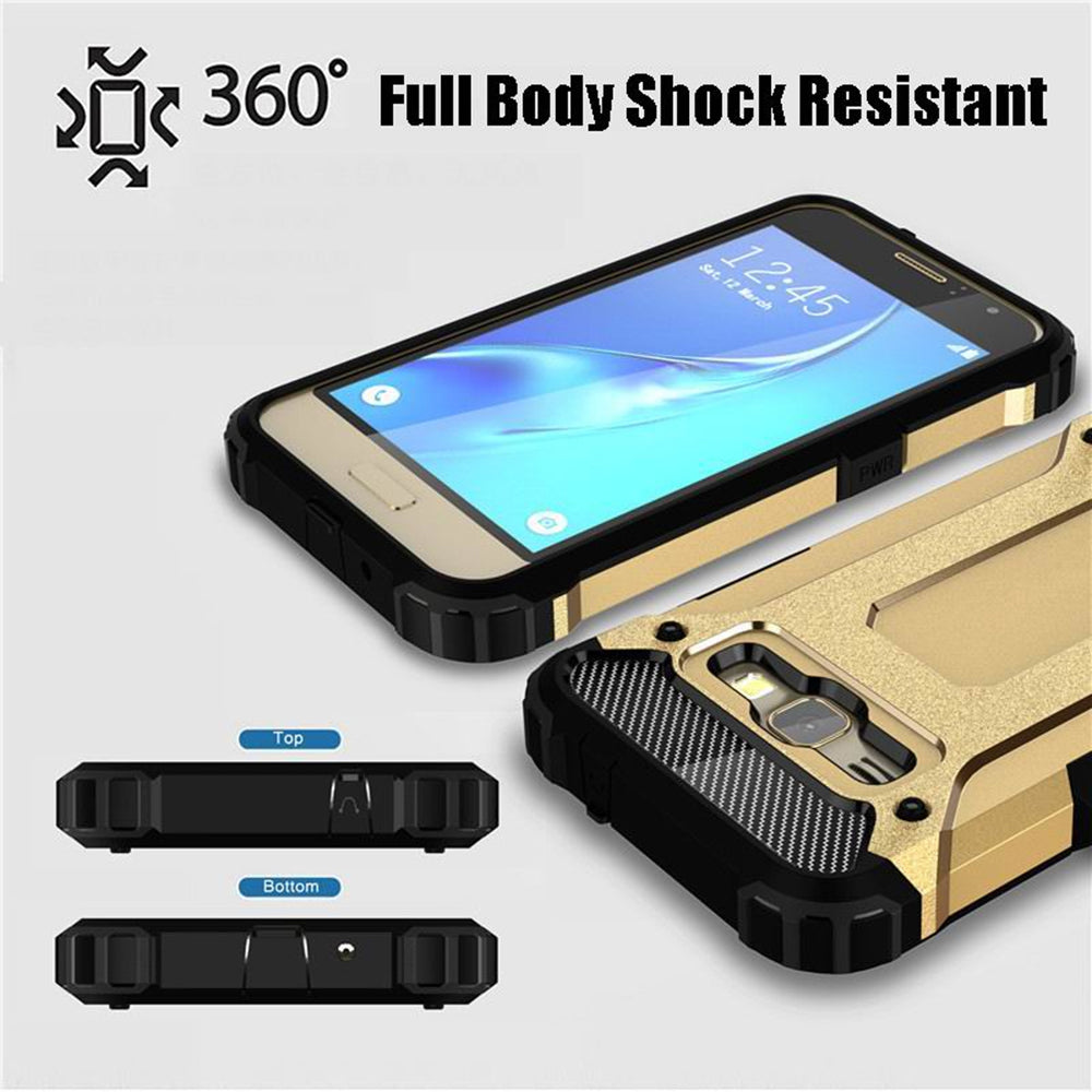 Funda para Samsung Galaxy J5 J500, Techsuit, Hybrid Armor, Negra