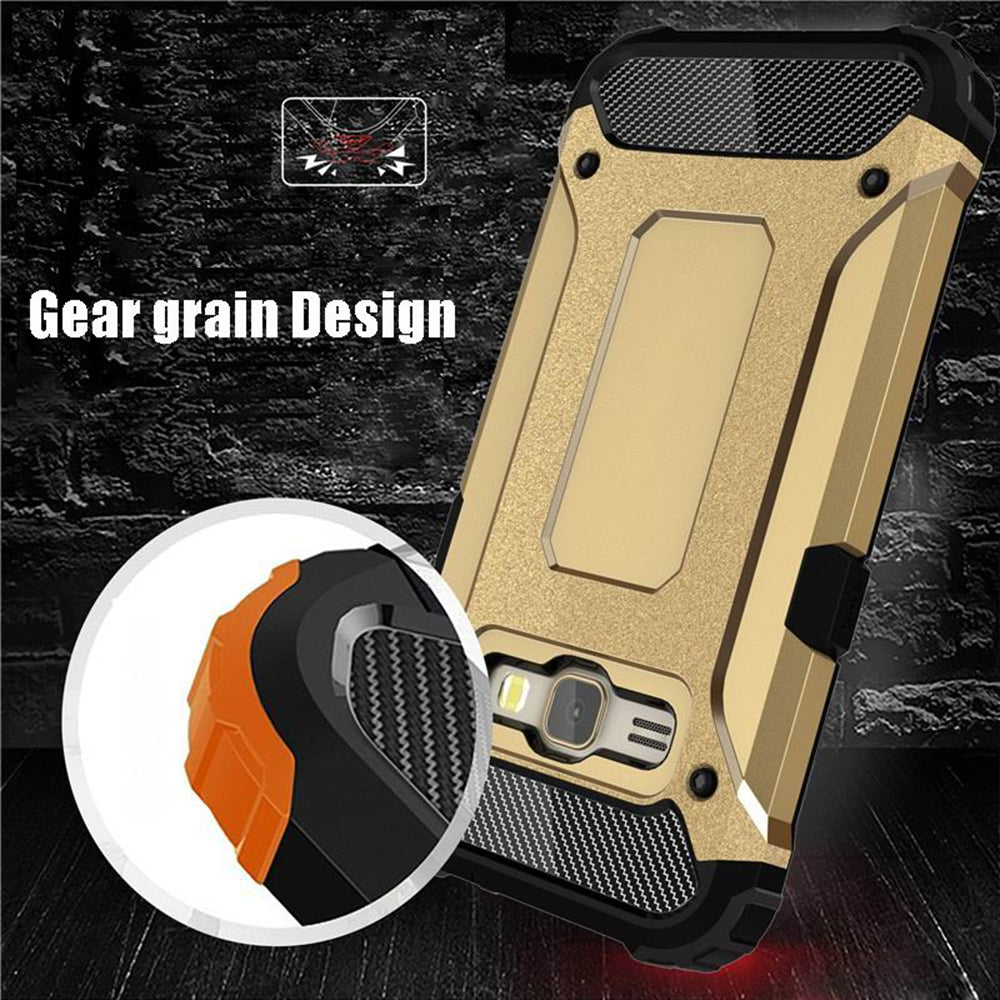 Funda para Samsung Galaxy J5 J500, Techsuit, Hybrid Armor, Negra