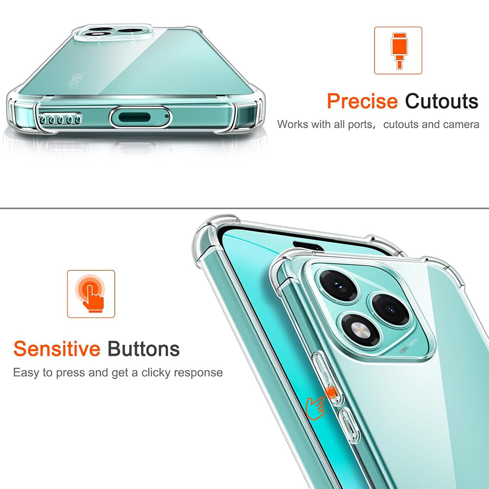 Funda para Samsung Galaxy M56 M566, Techsuit, Antigolpes Transparente, Transparente