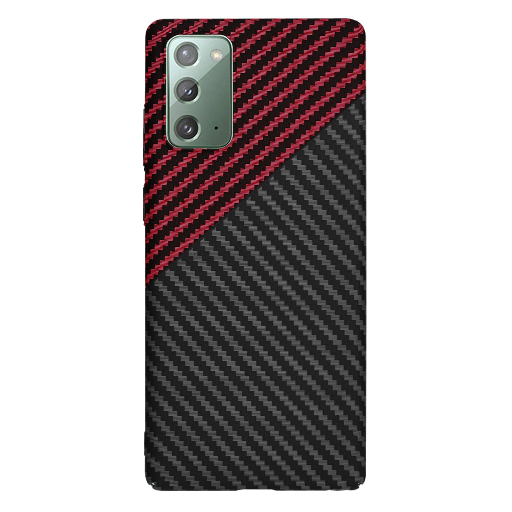 Funda para Samsung Galaxy Note 20 5G N981 / Note 20 N980, Techsuit, Carbonite FiberShell, Negra Roja