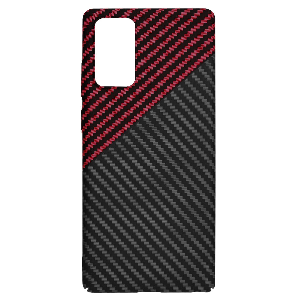 Funda para Samsung Galaxy Note 20 5G N981 / Note 20 N980, Techsuit, Carbonite FiberShell, Negra Roja