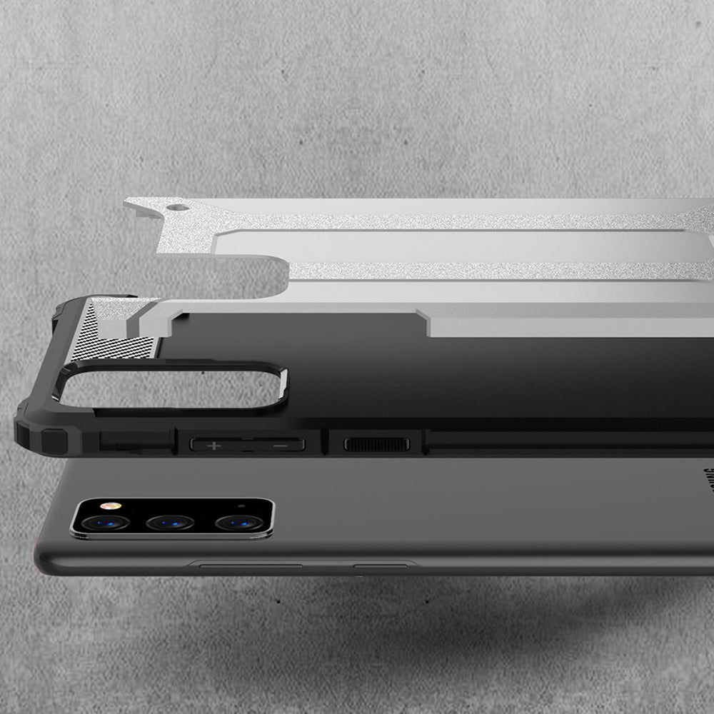 Funda para Samsung Galaxy Note 20 5G N981 / Note 20 N980, Techsuit, Hybrid Armor, Negra