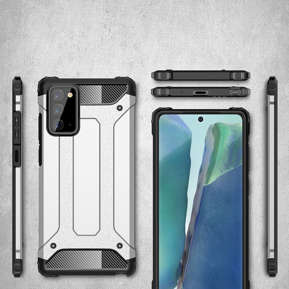 Funda para Samsung Galaxy Note 20 5G N981 / Note 20 N980, Techsuit, Hybrid Armor, Negra