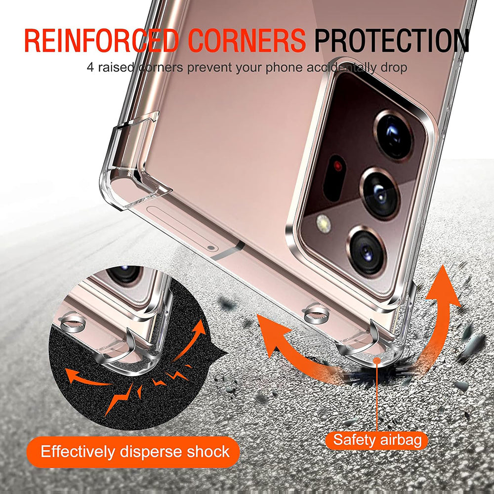 Funda para Samsung Galaxy Note 20 Ultra 5G N986 / Note 20 Ultra N985, Techsuit, Transparente a prueba de golpes