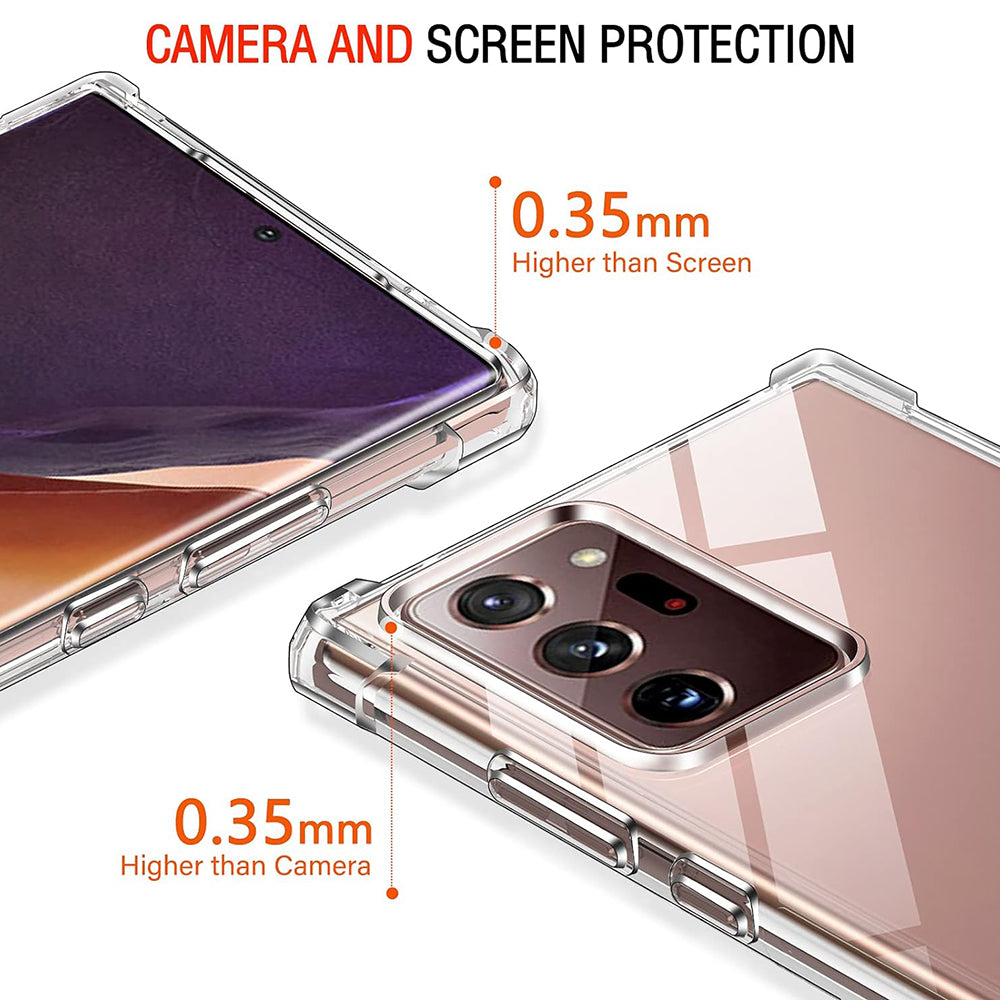 Funda para Samsung Galaxy Note 20 Ultra 5G N986 / Note 20 Ultra N985, Techsuit, Transparente a prueba de golpes