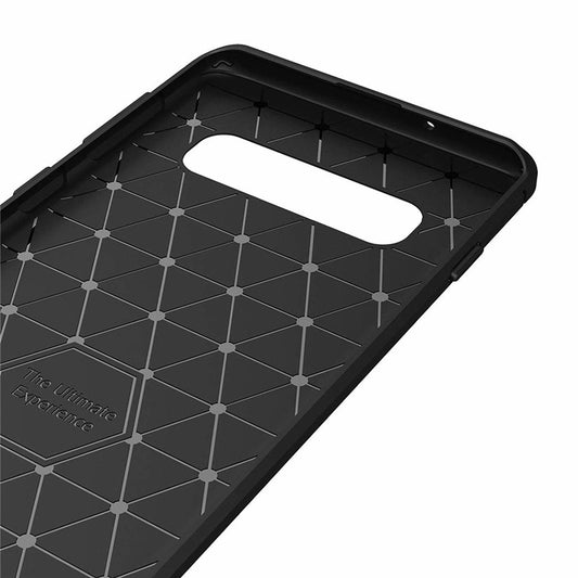 Funda para Samsung Galaxy S10 G973, Techsuit, Carbono, Negra