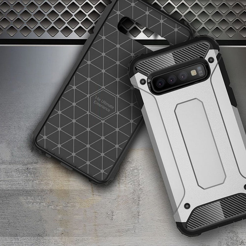Funda para Samsung Galaxy S10+ G975, Techsuit, Hybrid Armor, Negra
