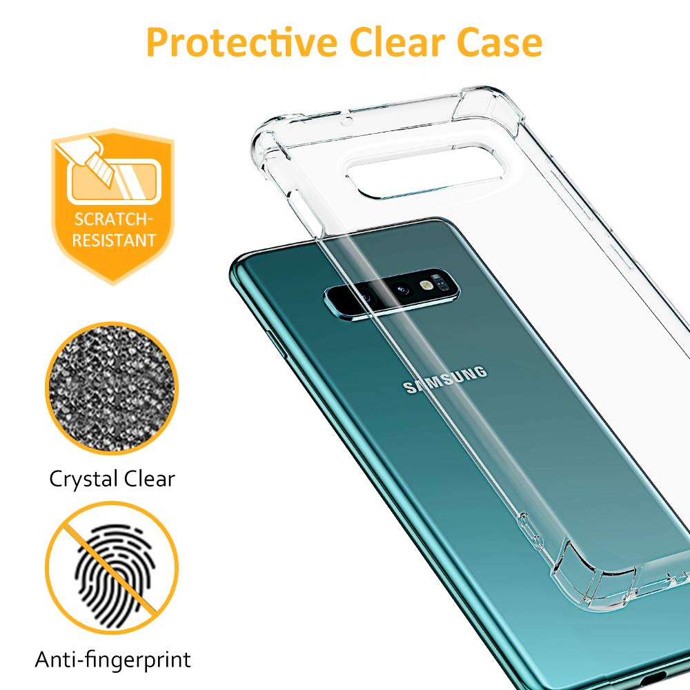 Funda para Samsung Galaxy S10e G970, Techsuit, Antigolpes Transparente, Transparente
