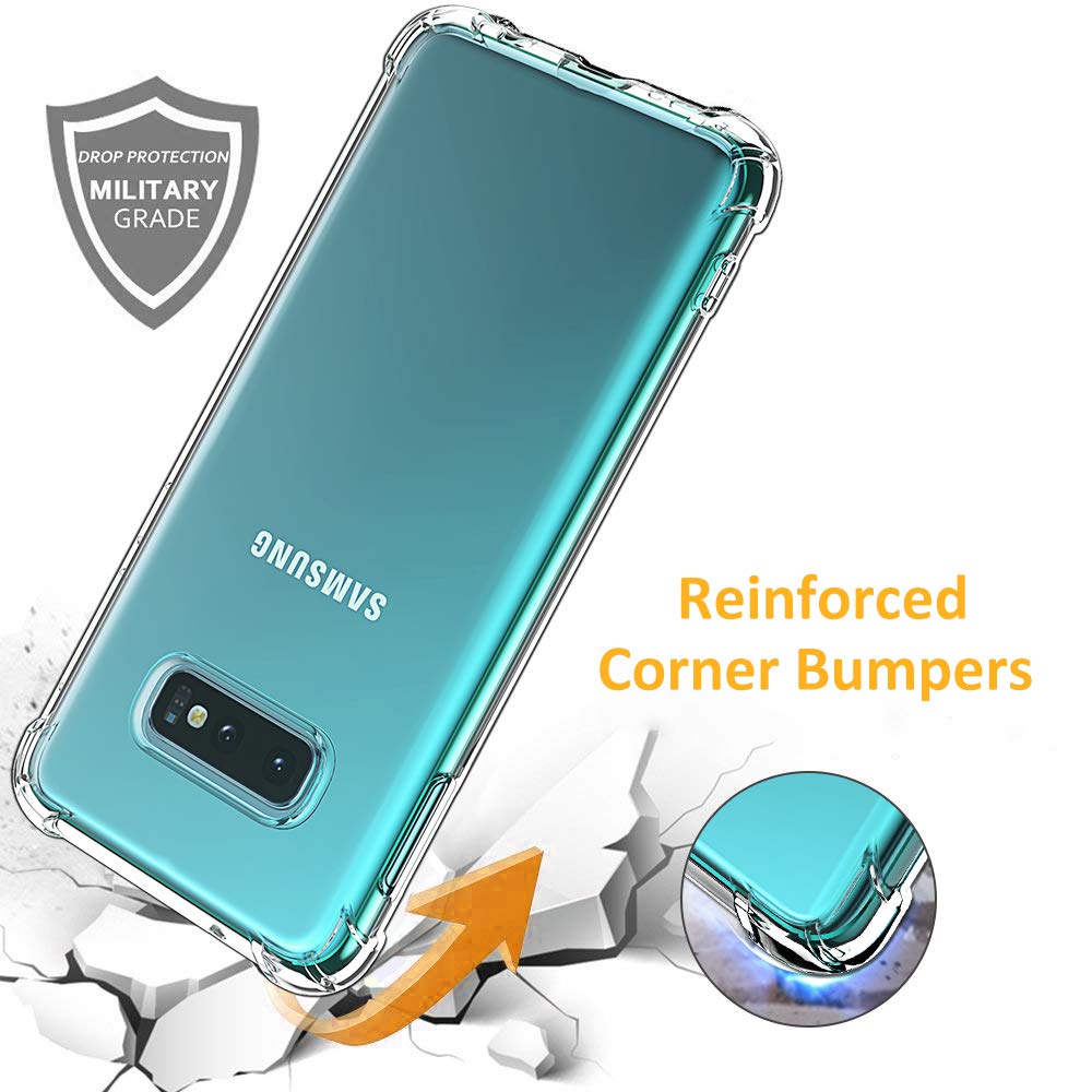 Funda para Samsung Galaxy S10e G970, Techsuit, Antigolpes Transparente, Transparente