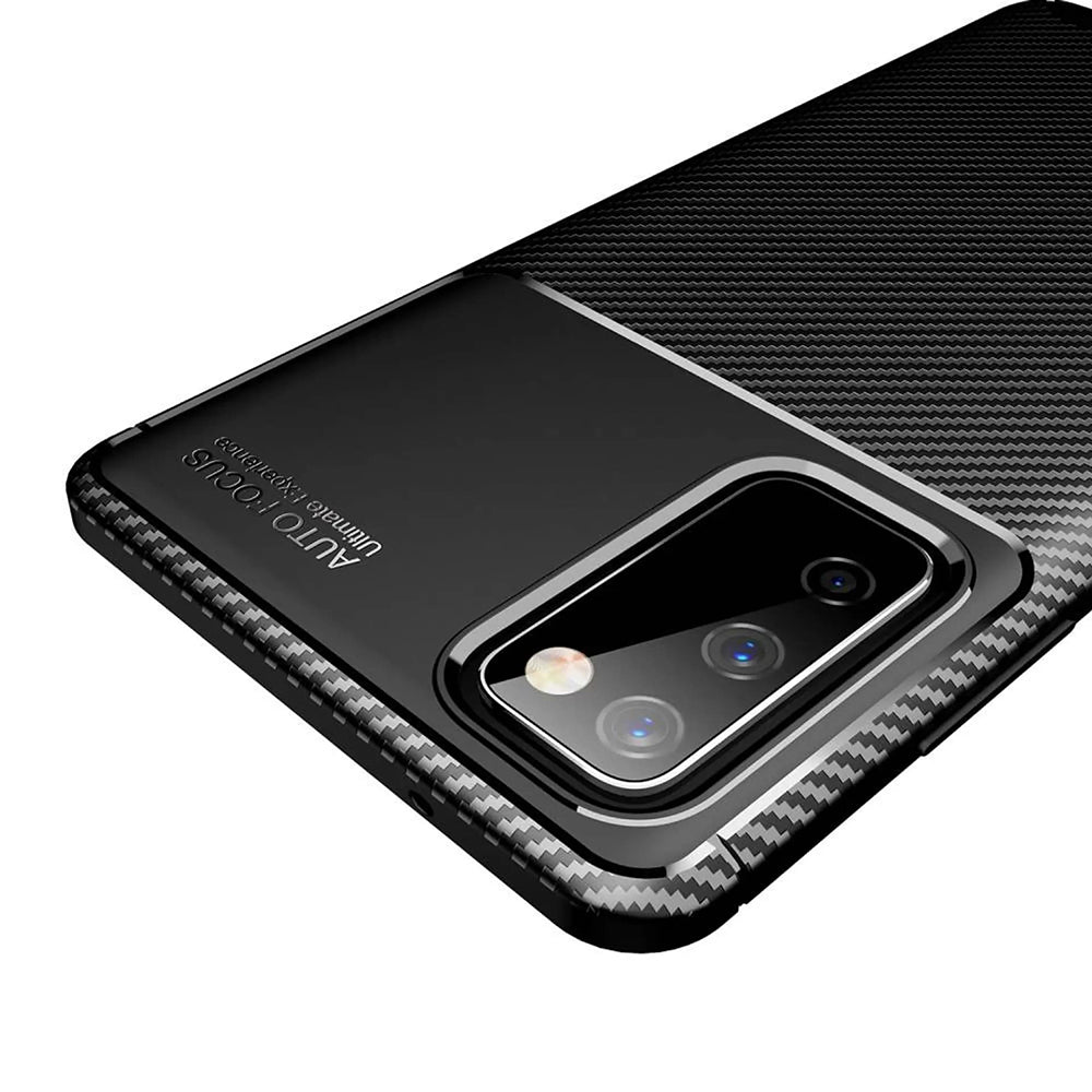 Funda para Samsung Galaxy S20 FE 2022 G781 / S20 FE 5G G781 / S20 FE G780, Techsuit, Fibra de Carbon, Negra