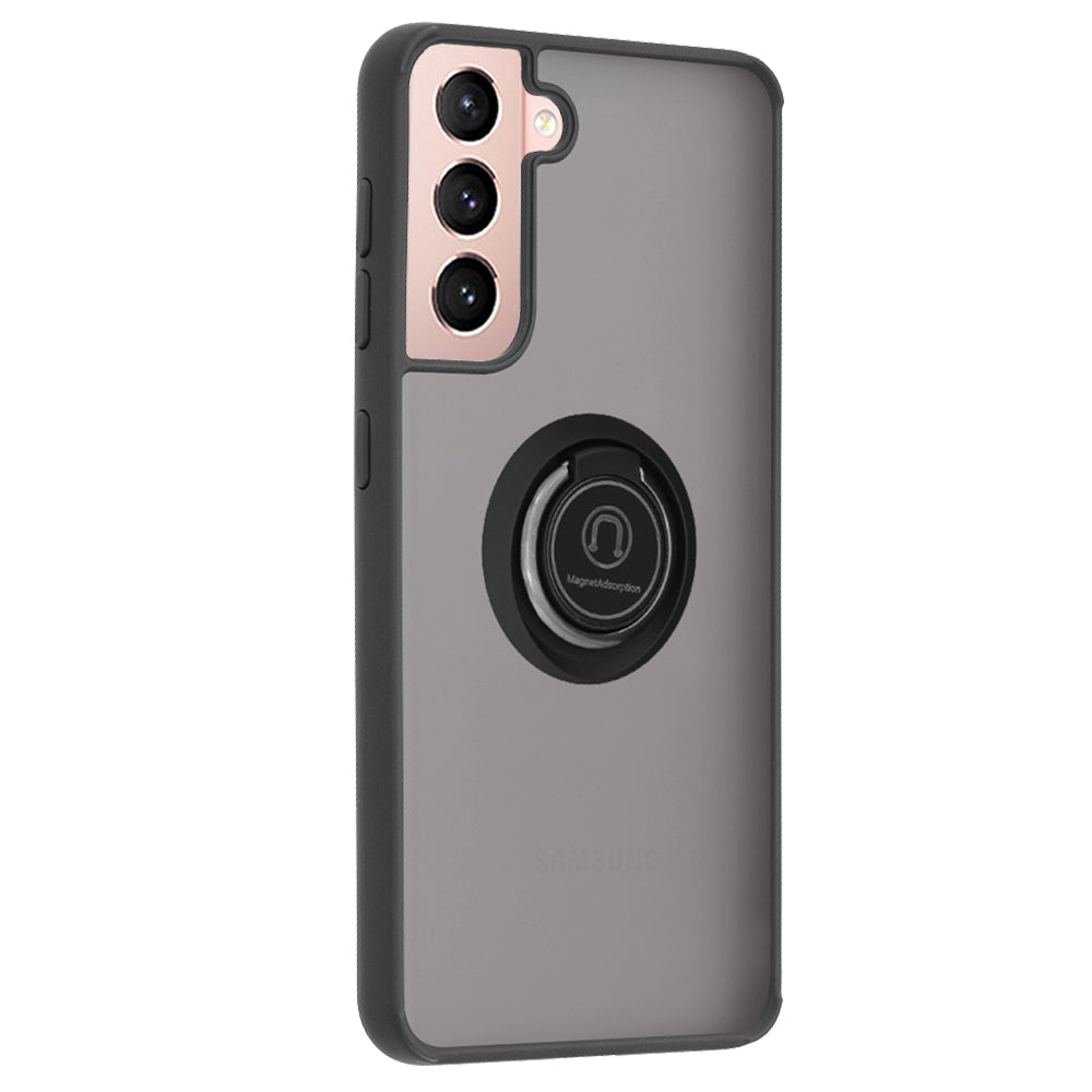 Funda para Samsung Galaxy S21 5G G991, Techsuit, Glinth, Negra