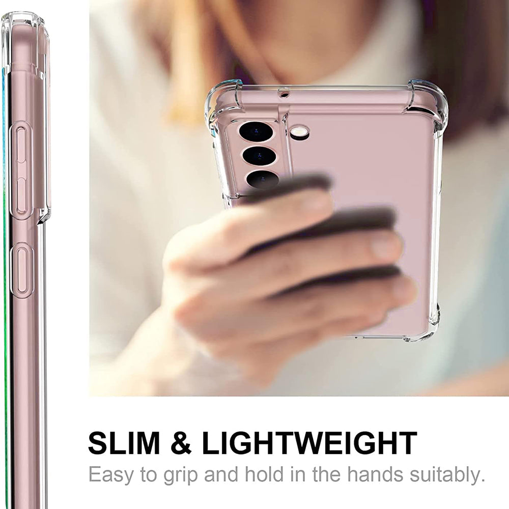 Funda para Samsung Galaxy S21 5G G991, Techsuit, Antigolpes Transparente, Transparente