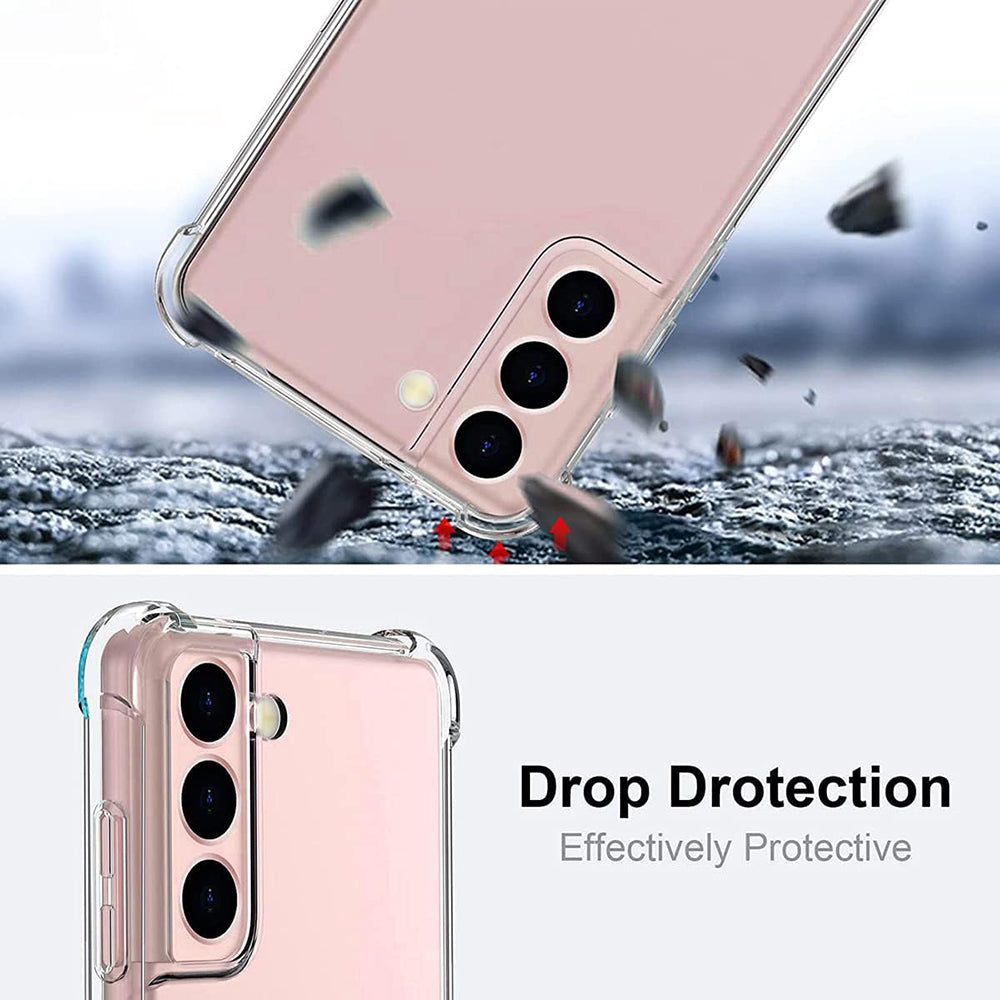 Funda para Samsung Galaxy S21 5G G991, Techsuit, Antigolpes Transparente, Transparente