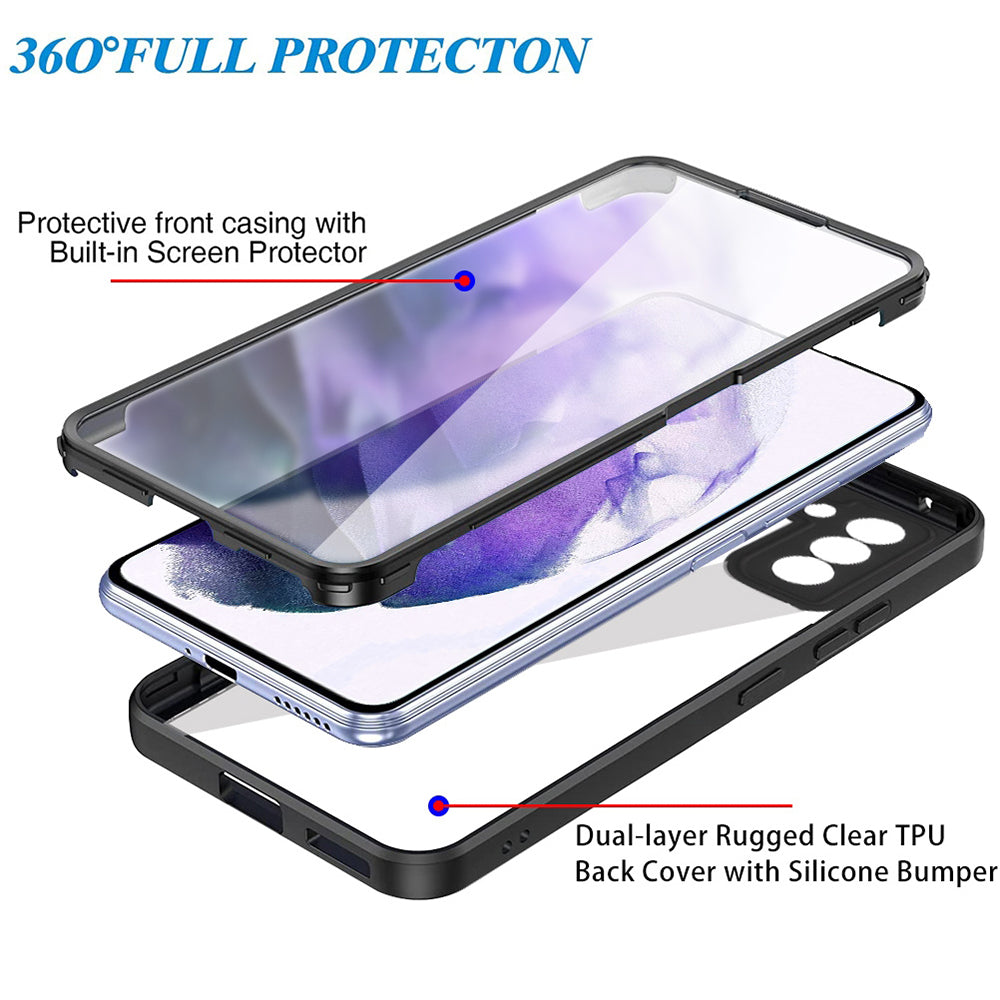 Funda para Samsung Galaxy S21 FE 5G G990, Techsuit, ColorVerse 360, Negra