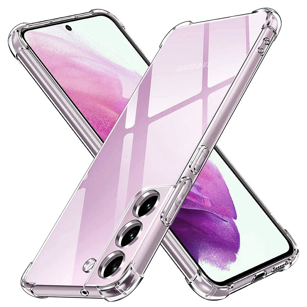 Funda para Samsung Galaxy S21 FE 5G G990, Techsuit, Antigolpes Transparente, Transparente
