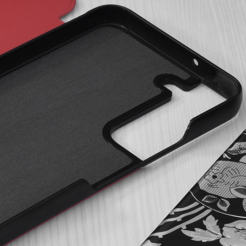 Funda para Samsung Galaxy S22 5G S901, Techsuit, eFold, Roja