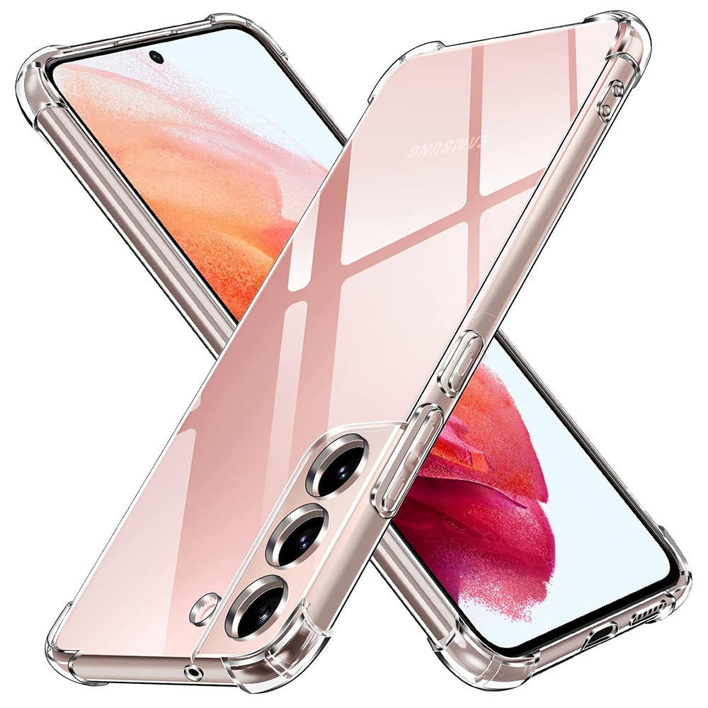 Funda para Samsung Galaxy S22 5G S901, Techsuit, Antigolpes Transparente, Transparente