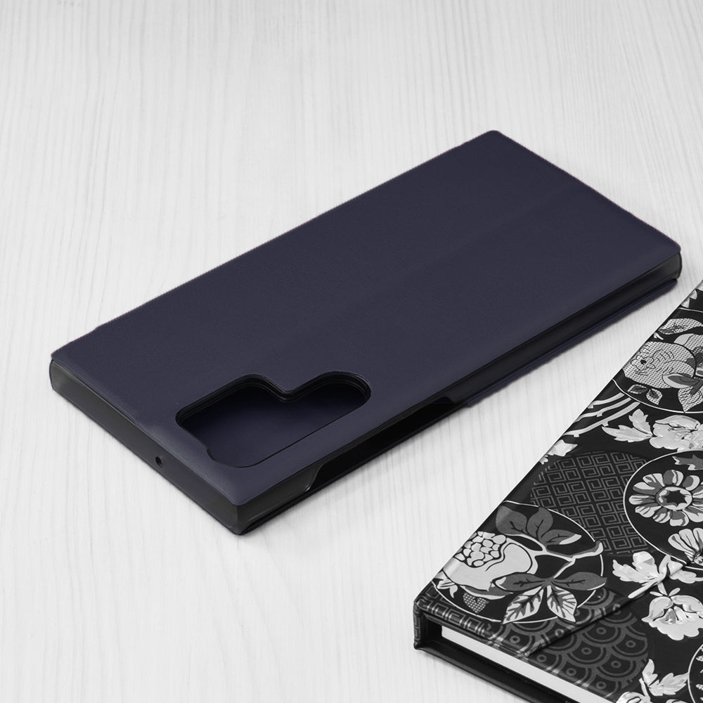 Funda para Samsung Galaxy S22 Ultra 5G S908, Techsuit, eFold, Azul Oscuro
