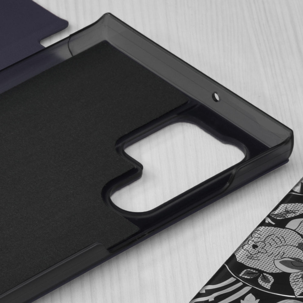 Funda para Samsung Galaxy S22 Ultra 5G S908, Techsuit, eFold, Azul Oscuro