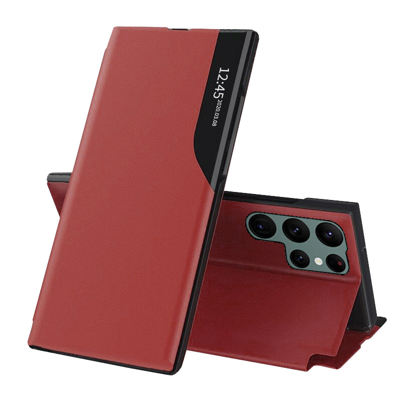 Funda para Samsung Galaxy S22 Ultra 5G S908, Techsuit, eFold, Roja
