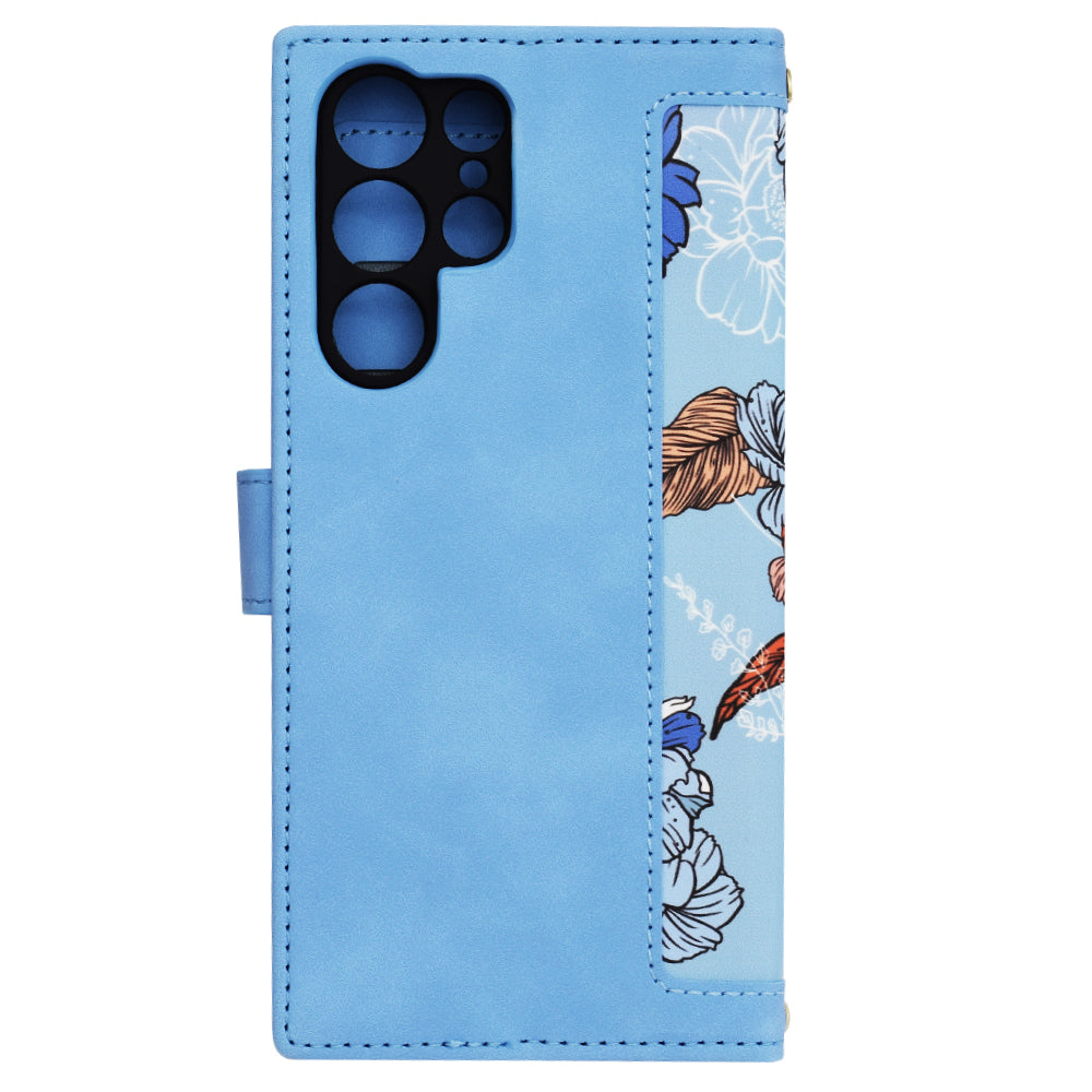 Funda para Samsung Galaxy S22 Ultra 5G S908, Techsuit, FlipCraft, Azul